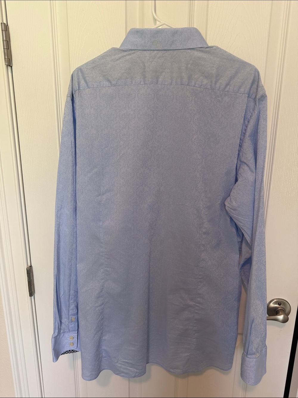 Ted Baker Sky Blue Paisley Button-Down Dress Shirt - Picture 7 of 9